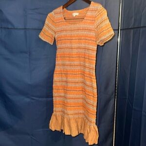 Opening ceremony lotus flounce-hem dress